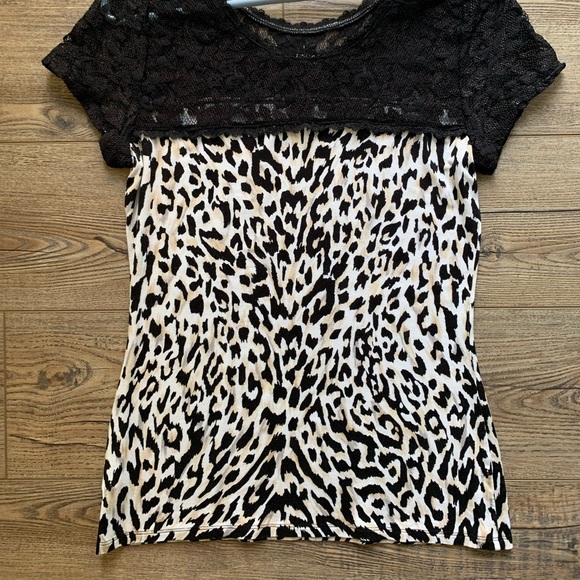 WHBM Lace Leopard Print Sz S - Picture 2 of 4